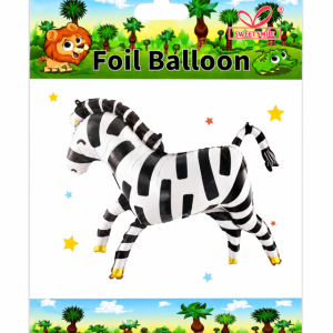 BALLON-ALUMINIUM-ZEBRE