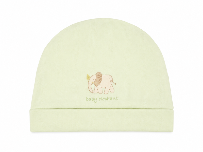 BONNET-BEBE-VERT-CLAIRELEPHANT