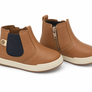 BOTTINES-MARRON-CARAMEL-FERMETURE-ZIPP-KLIN