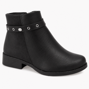 BOTTINES-SIMILICUIR-NOIR-FERMETURE-ZIPP-KLIN