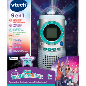 ENCEINTE-BLUETOOTH-KIDI-LIGTSHOW-PARTY-PROJECTION-LUMIERE-JEU-PORT-MICRO-RADIO