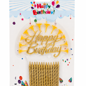 KIT-DECORATION-GATEAU-BOUGIES-DOREES-SUPPORTS-HAPPY-BIRTHDAY