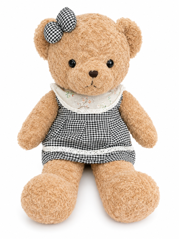 PELUCHE-OURSON-80CM-HAPPY-EVERYDAY-FILLE