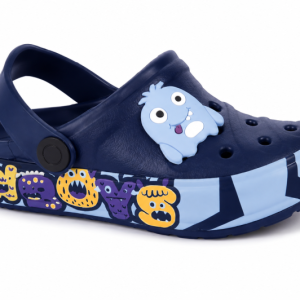 SABOTS-CROCS-BLEU-FONCE-MONSTRE-RIGOLOS
