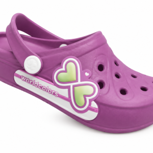 SABOTS-CROCS-MAUVE-COEUR