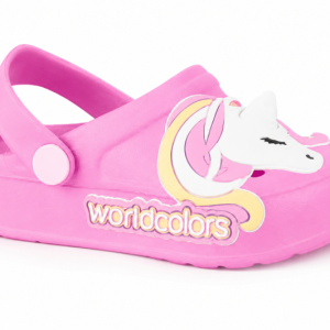 SABOTS-CROCS-ROSE-LICORNE