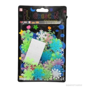 AUTOCOLLANTS-FLOCON-DE-NEIGE-PHOSPHORESCENT-ASS-1
