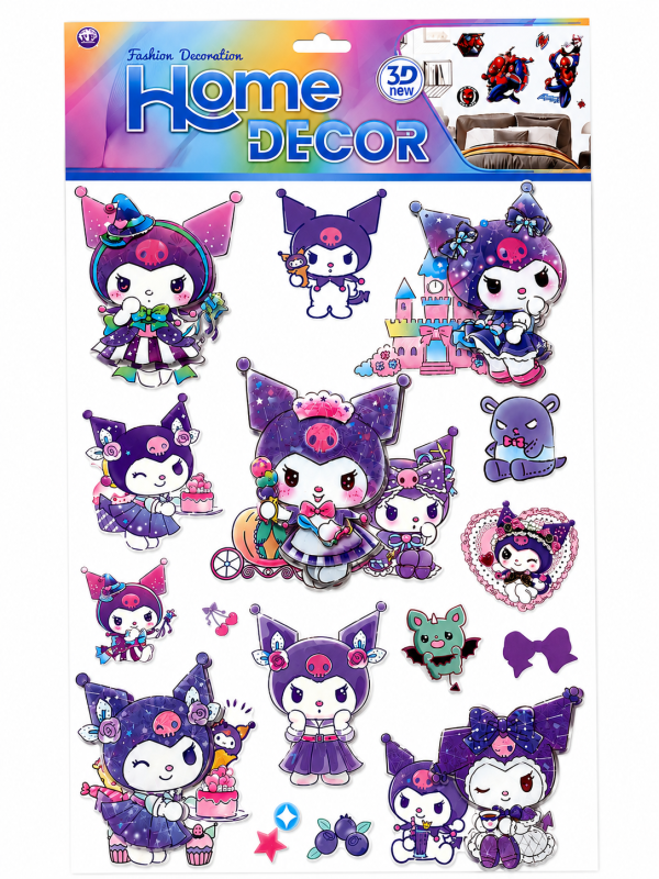 AUTOCOLLANTS-MURALE-3D-KUROMI