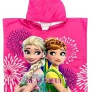 CAPE-DE-PLAGE-CAPUCHE-ENFANT-REINE-DES-NEIGES-ROSE