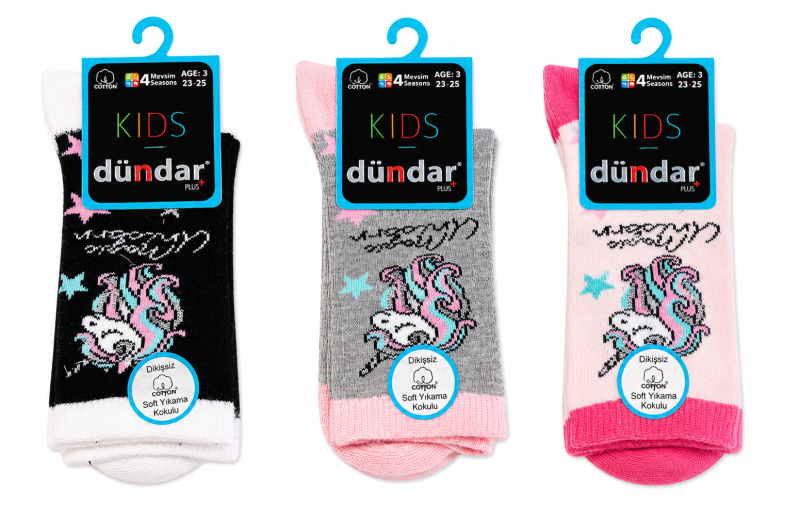 CHAUSSETTES-PQTX1-LICORNE