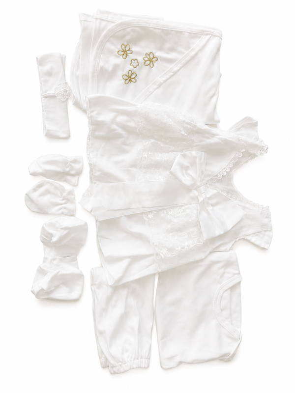 COFFRET-BAPTEME-NAISSANCE-7PCS-FILLE-BLANC-SHUCAI-BEBE-2