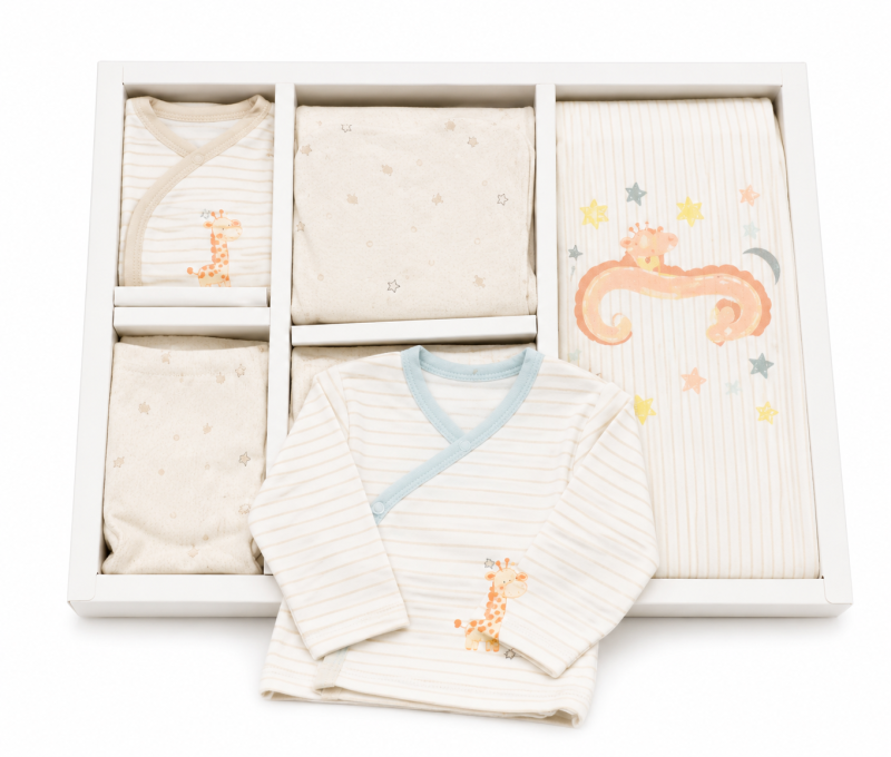 COFFRET-NAISSANCE-10PCS-FILLE-BIORGANIC