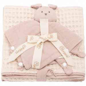 COUVERTURE-BEBE-DOUDOU-GAZE-DE-COTON-LOURDE