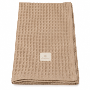 COUVERTURE-BEBE-COTON-LOURDE-FILLE-BIIBABY-BEIGE