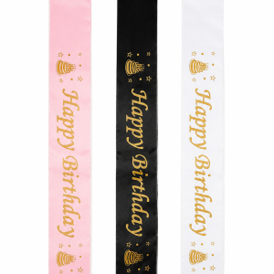 ECHARPPE-HAPPY-BIRTHDAY-ROSE-NOIR-BLANC-PARTY-FAVORS