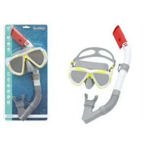 ENSEMBLE-MASQUE-ET-TUBA-BESTWAY-BLANC-GRIS-ROUGE