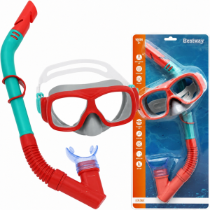 ENSEMBLE-MASQUE-ET-TUBA-BESTWAY-ROUGE-BLEU-MAUVE