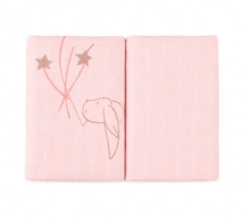 LANGES-BEBE-GAZE-DE-COTON-MUSLIN-PQTX2-ROSE-BIIBABY
