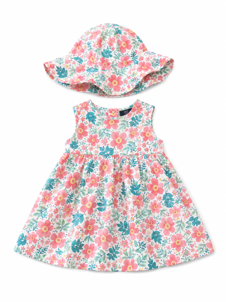 ROBE-FLEURETTE-MULTICOLORCHAPEAU-ASS-18MOIS-NINE-WEST