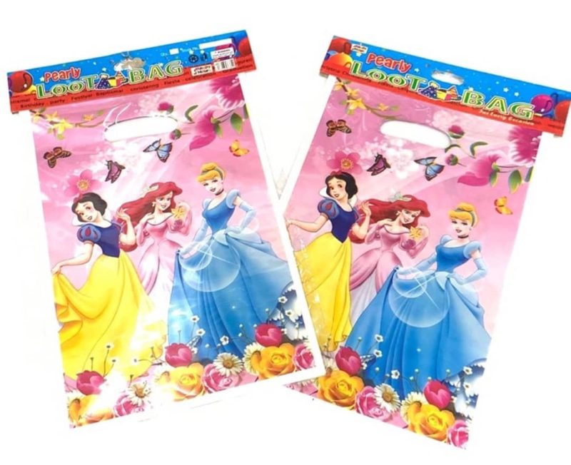 SACHETS-ANNIVERSAIRE-PLASTIQUE-PRINCESSE-DISNEY-23X16CM