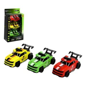 VOITURES-3PCS-VERTJAUNEROUGE-STRONG-RACING