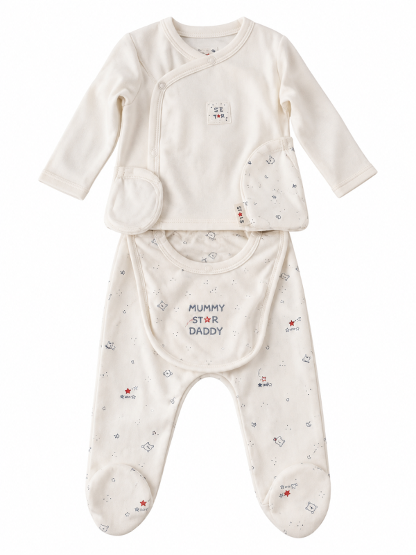 ENSEMBLE-BEBE-0-3-MOIS-6PCS-CARAMELL