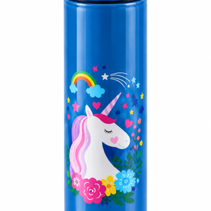 GOURDE-ENFANT-ISOTHERME-LICORNE-BLEU
