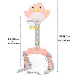 PANNIER-BASKET-3EN1-ROSE-GIRAFE