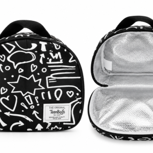 SAC-A-GOUTER-ISOTHERME-NOIR-DESSINS-BLANC