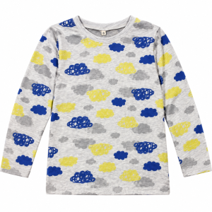 TSHIRT-MANCHE-LONGUE-GRIS-NUAGE-BLEU-JAUNE