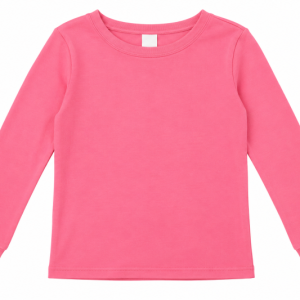 TSHIRT-MANCHE-LONGUE-ROSE-TAILLE-6-ANS