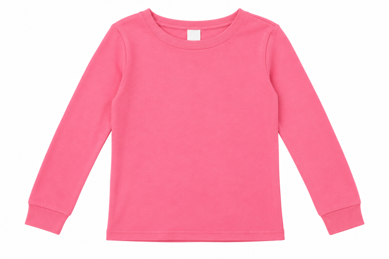 TSHIRT-MANCHE-LONGUE-ROSE-TAILLE-6-ANS