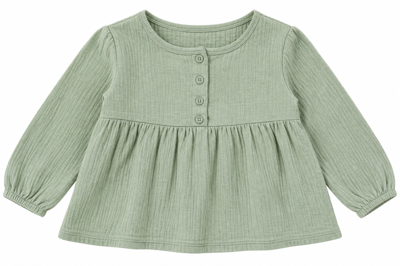 TSHIRT-MANCHE-LONGUE-VERT-T-4ANS