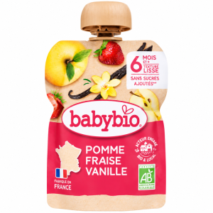 GOURDE-POMME-FRAISE-VANILLE-TEXTURE-LISSE-SANS-SUCRE-90G